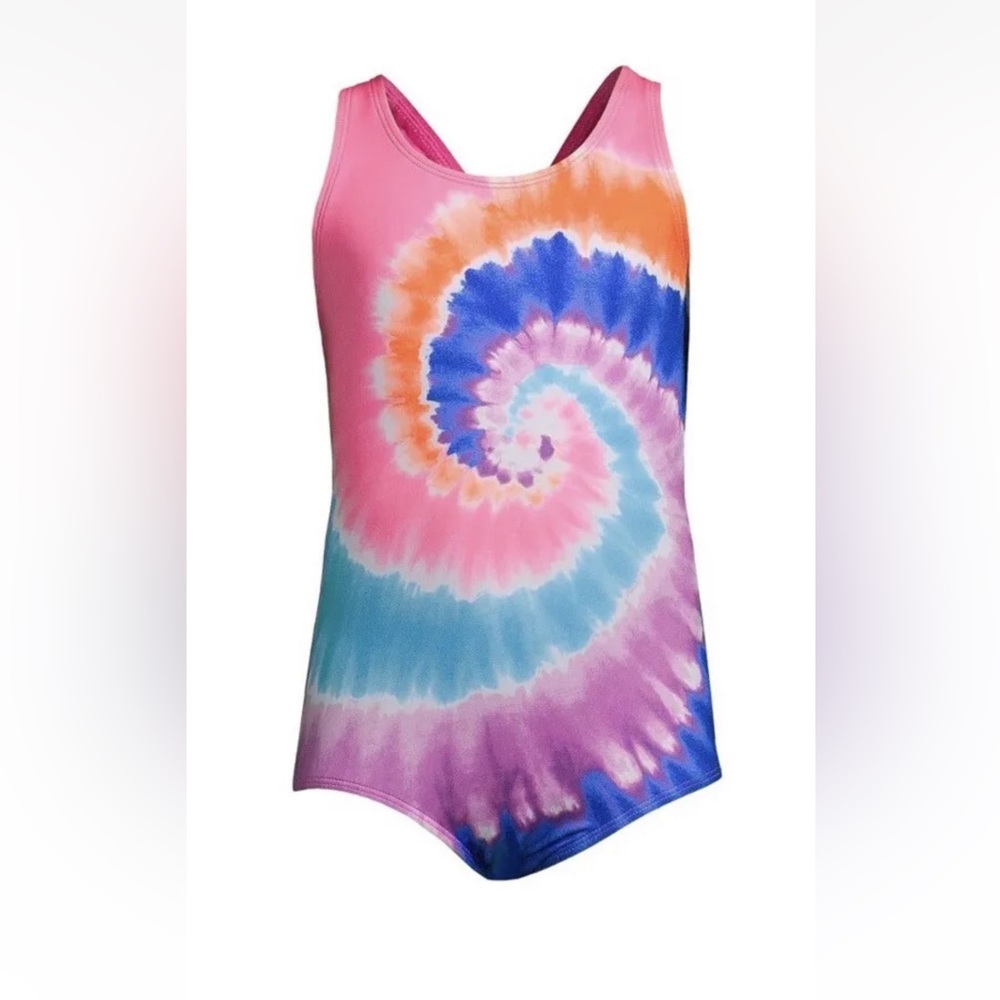 Lands End Tie Dye Bathing Suit